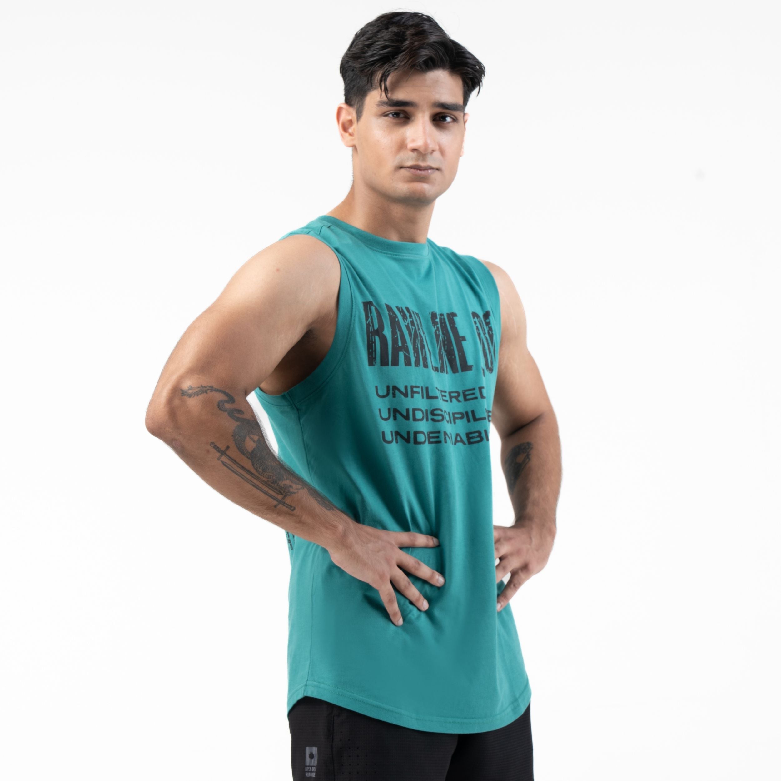 RAWLINE_00 VEST — ROUGE GREEN
