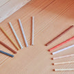 Bamboo Silicone Straw - Pack of 6 - Cold colors