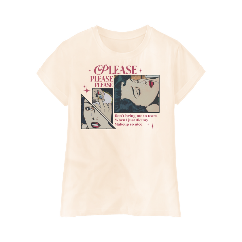 Please Please Please Comic T-shirt