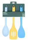 KITCHEN BASICS - Utensil Set 3/ST Turner, Spoon, Spoon-Spatula