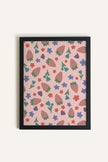 Fraises en Fête, Toile rigide encadrée