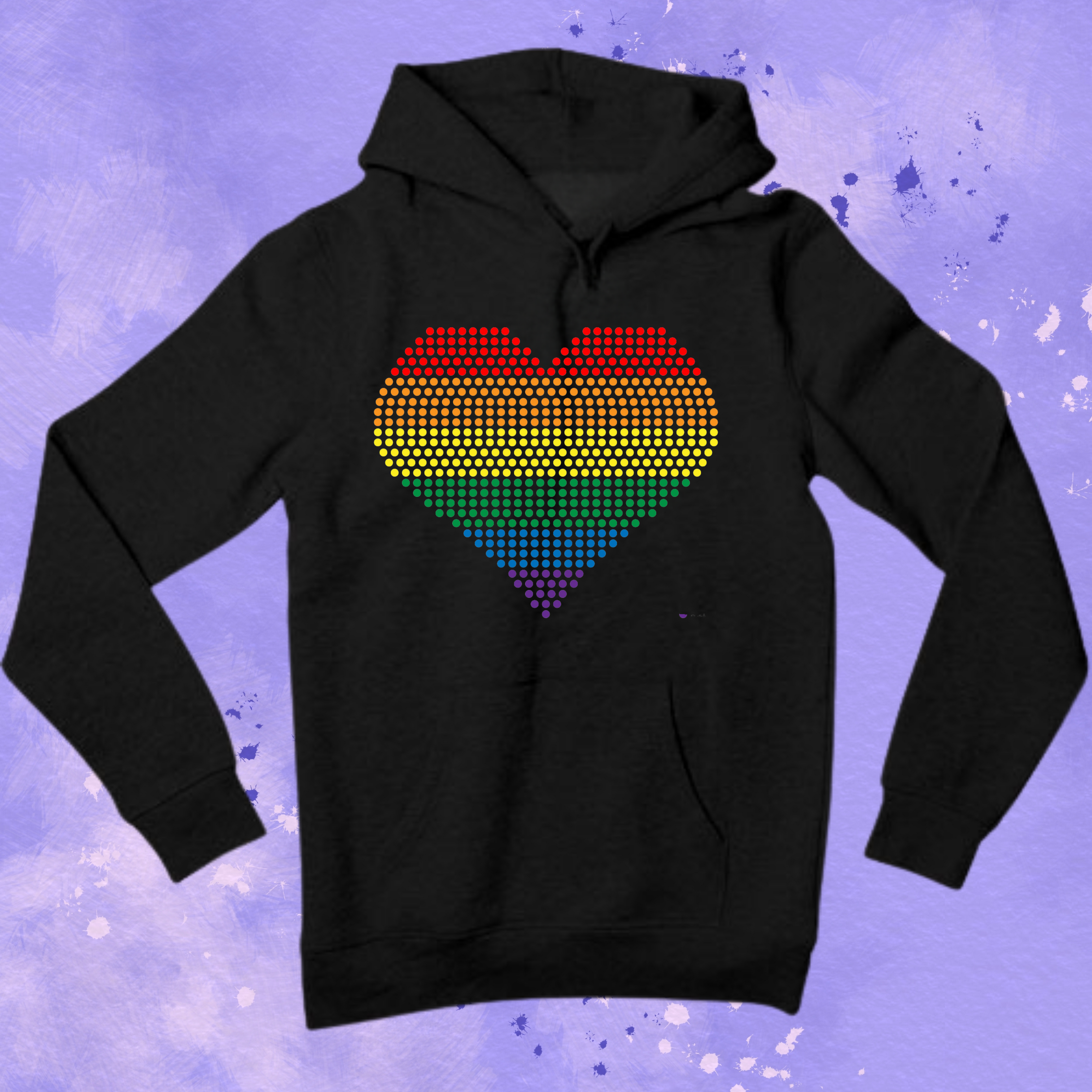 Rainbow Heart Rhinestone Shirt – Pride & Love Sparkle Bling Tee | Blingdazzel