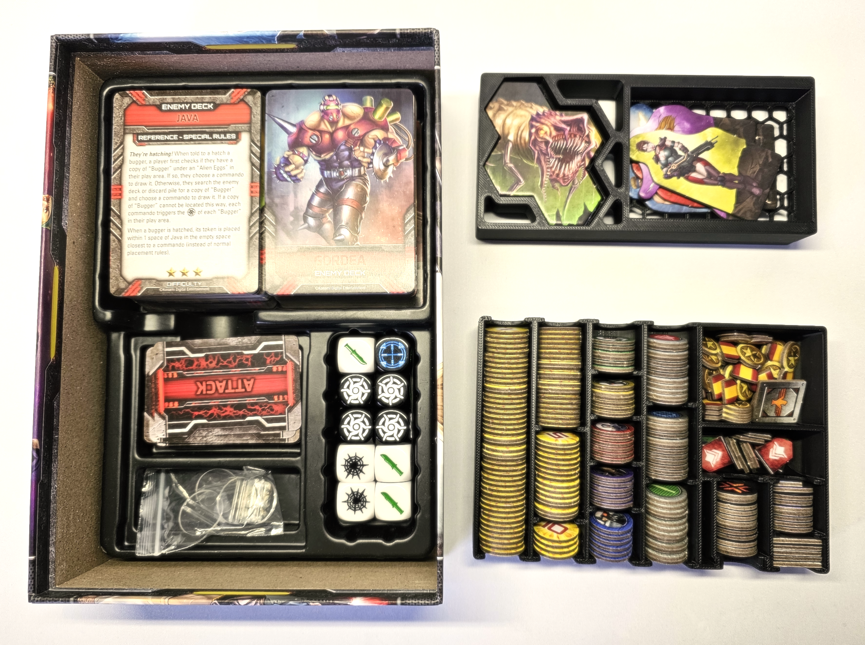 Insert / Organiser for the Contra boardgame