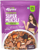 Super Muesli Riche en Protéines au Chocolat 400g – 61% de Céréales Entières, 14% de Fruits à Coque - 17% de Protéines, Source de Fibres Alimentaires et de Lipides Saines