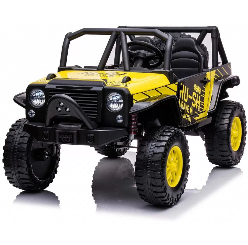 Voiture électrique pour enfant 2 places RAIDER, style Jeep, 24V, avec télécommande et roues arrière, modèle 2025.