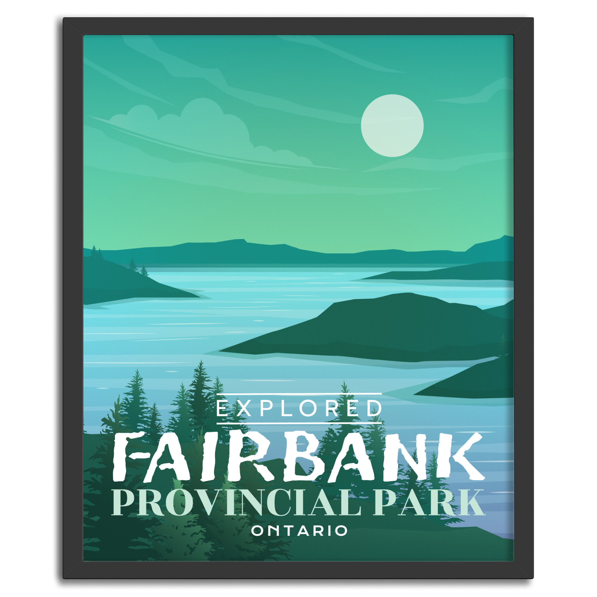 Fairbank Provincial Park 'Explored' Poster, Canada Parks