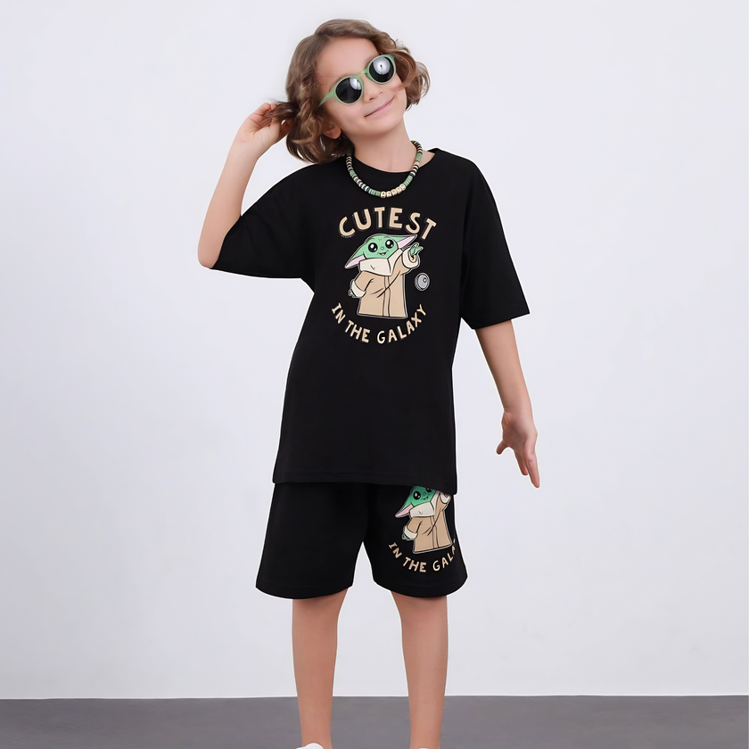 Space Bros Boys Shorts Set