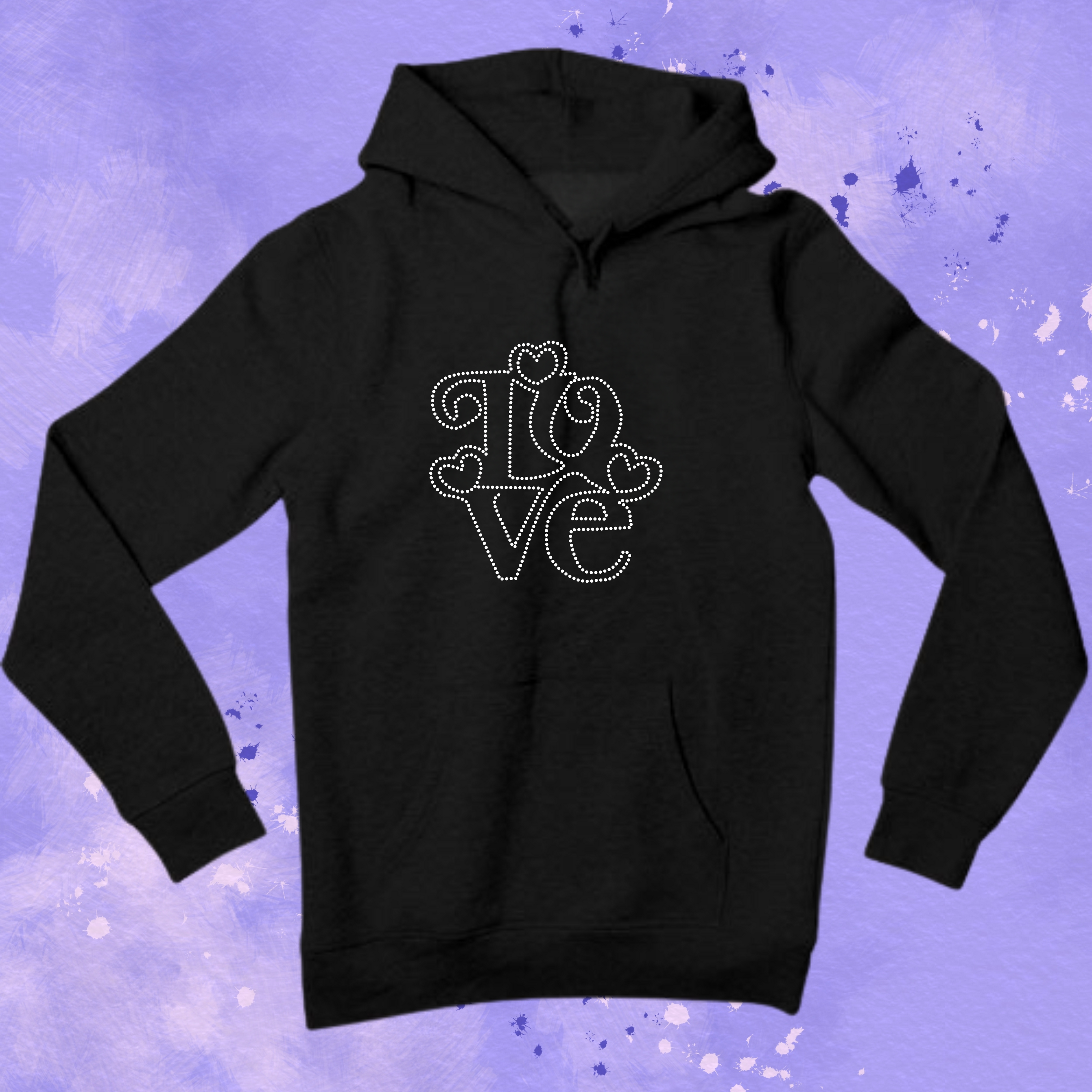 LOVE Rhinestone Shirt – Valentine Sparkle Bling Tee | Blingdazzel