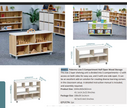 Beleduc - PALERMO LOW 5 COMPARTMENT HALF OPEN WOOD STORAGE