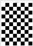 Edible Checker Pattern Sheet - Black White Squares Cake Topper