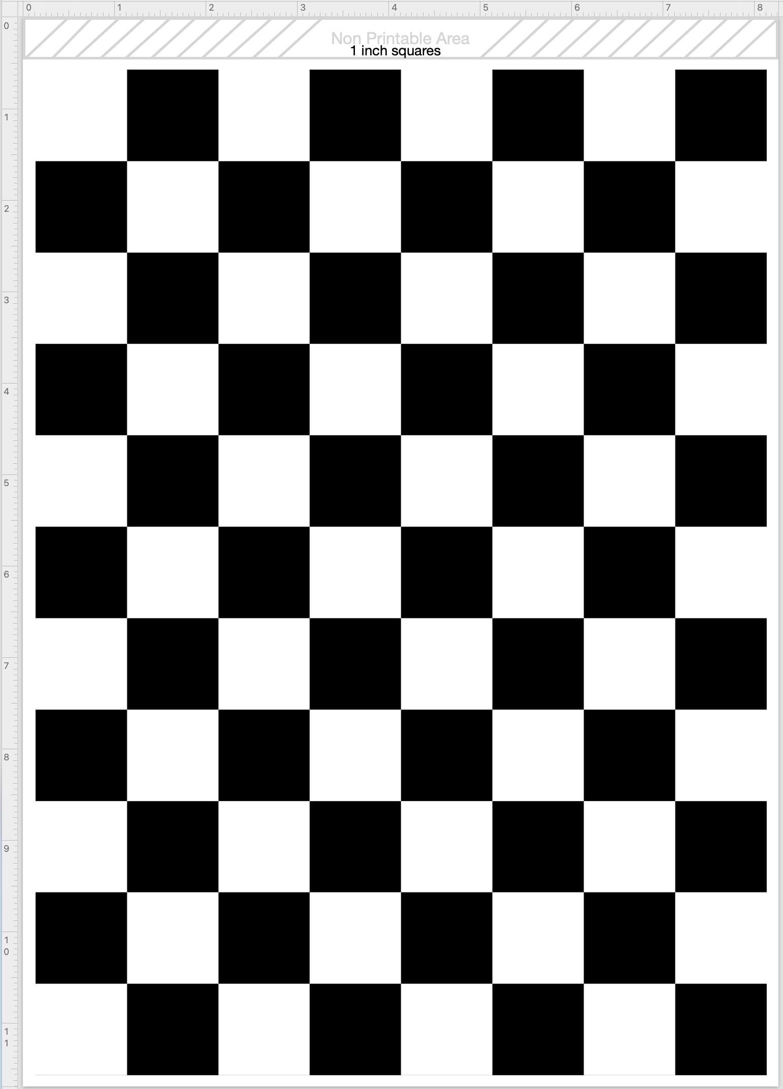 Edible Checker Pattern Sheet - Black White Squares Cake Topper