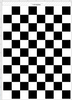 Edible Checker Pattern Sheet - Black White Squares Cake Topper