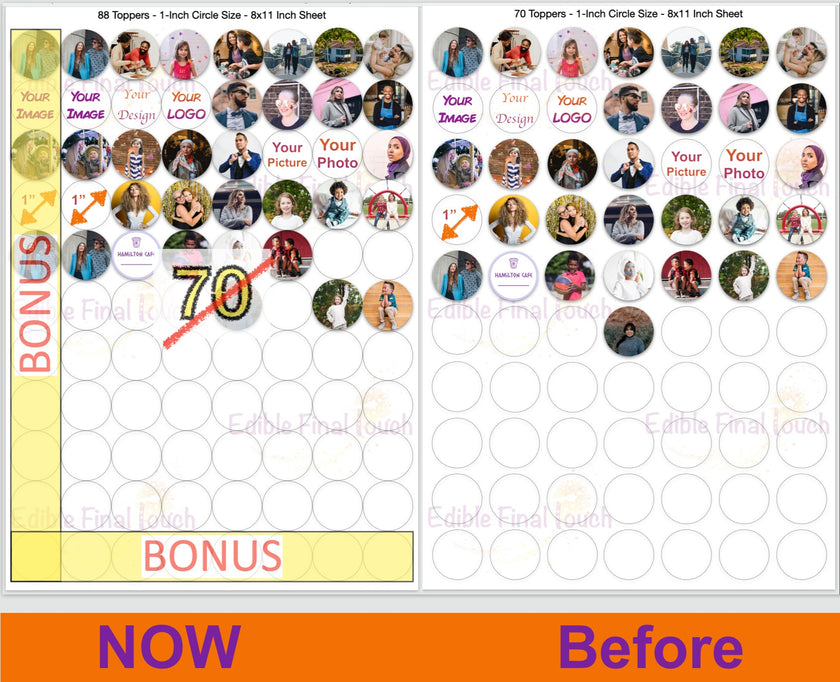 Edible Cupcake Toppers - Custom Cookie Decorations Canada
