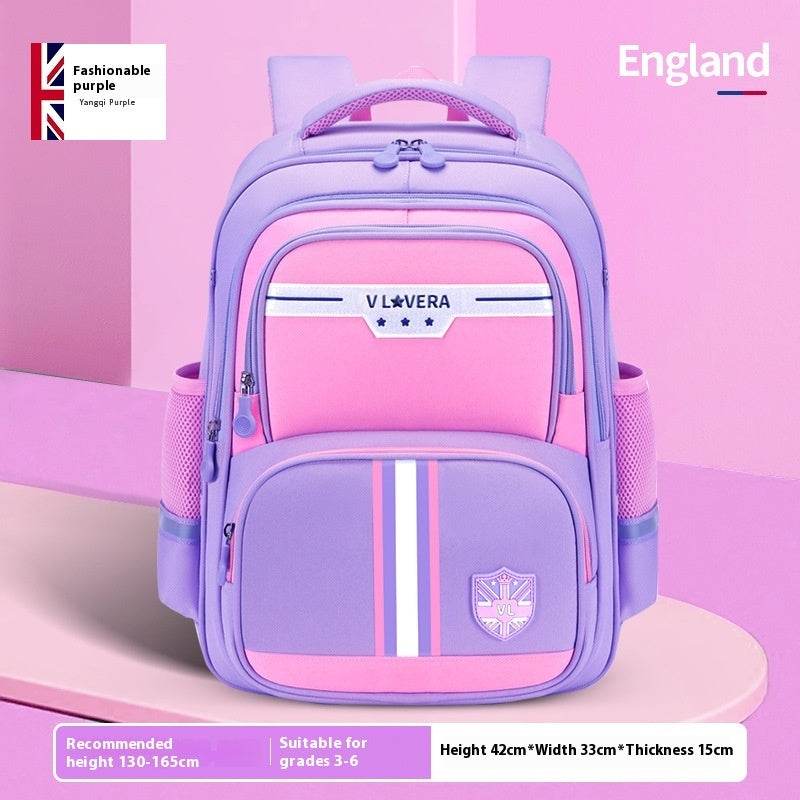 Primary School Backpack – Grades 1–6, Waterproof & Large