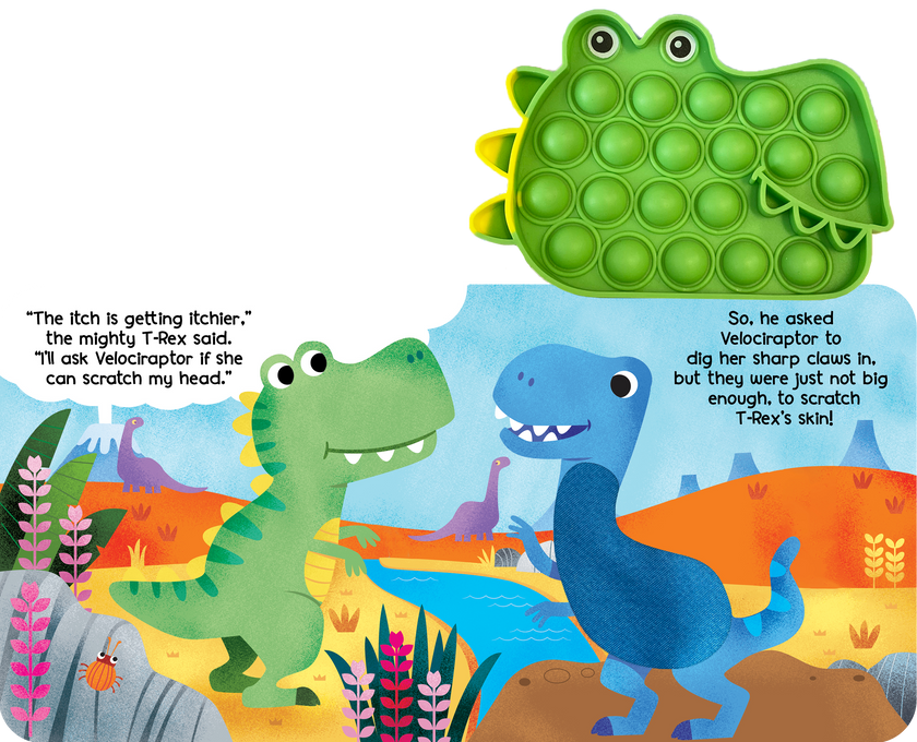 Little Hippo Books - Little T-Rex - Your Sensory Fidget Friend