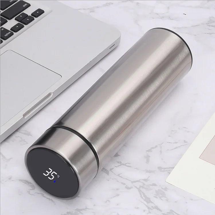 Stainless Steel Vacuum Water Cup Temperature Display Car Insulation Cup