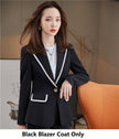 Women's Business Casual Suit Set – Blazer Jacket, 4 Colors, S–4XL (Canada & USA)