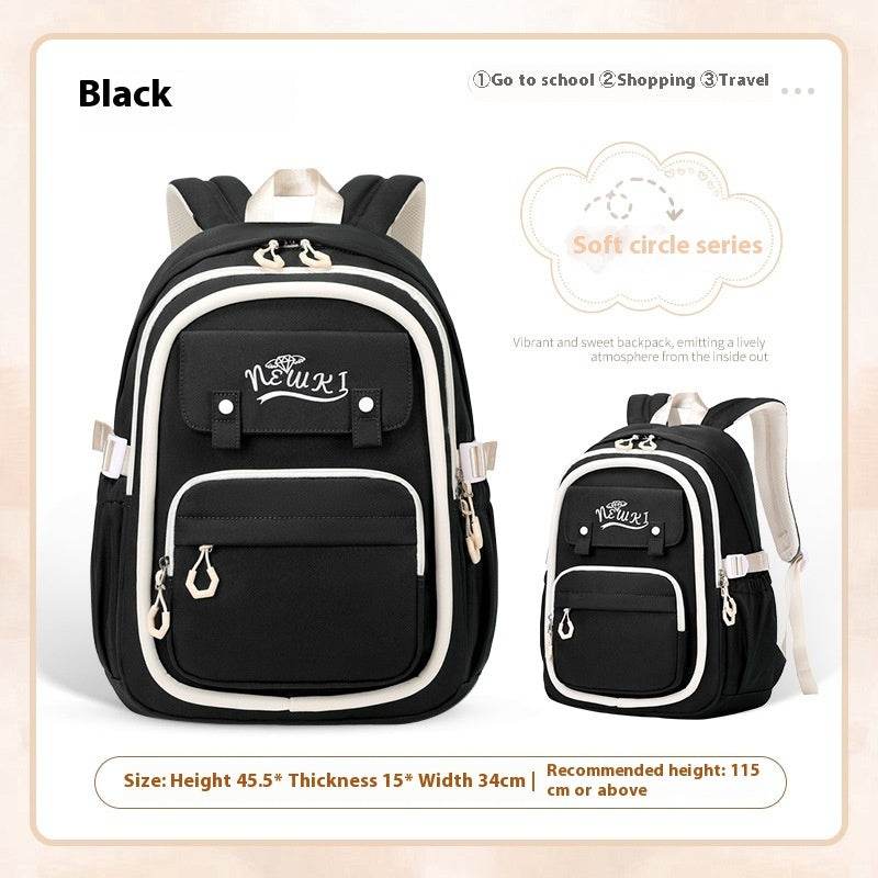 Girls' Super Lightweight Large Capacity Multi-compartment Waterproof Backpack