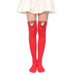 Christmas Plush Doll Knee Socks Bow Stockings