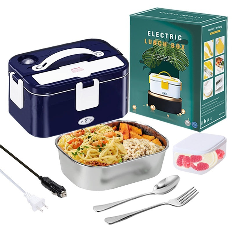 Portable Electric Lunch Box – 304 Stainless Steel, Car & Home Use