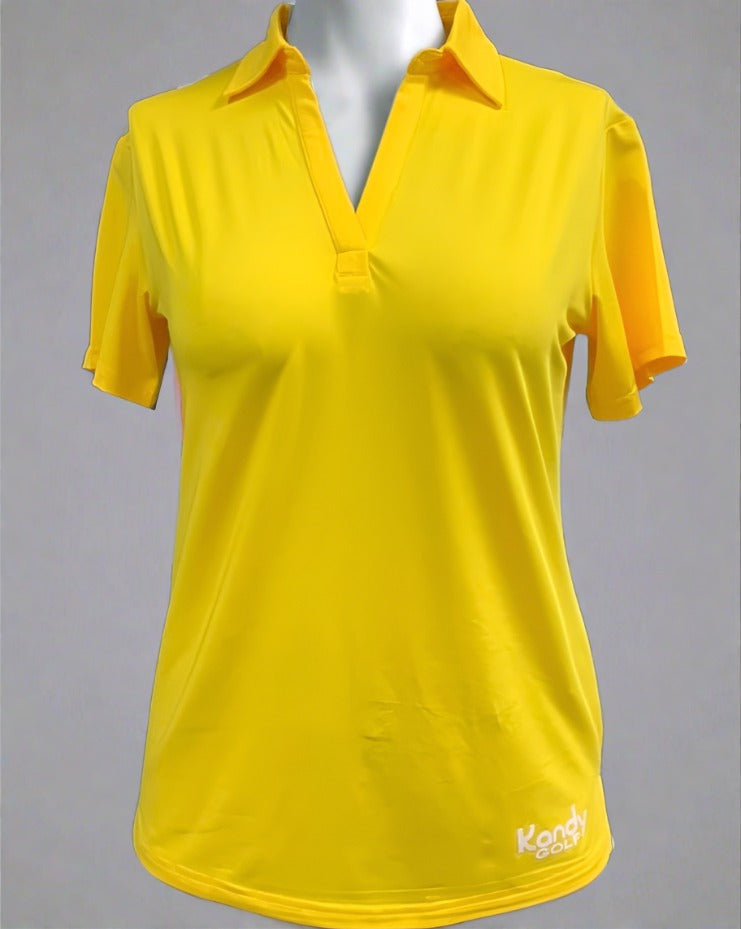 Clearance Assorted Women's Classic V- neck, sleeved Polos, loose fit.