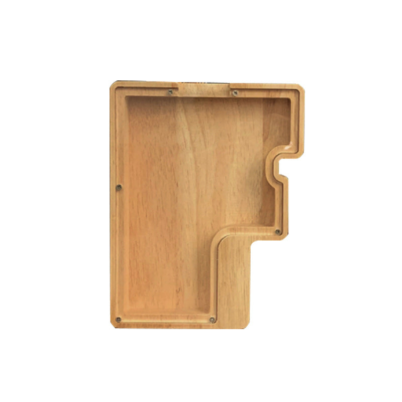 Wooden Animal & Alphabet Piggy Bank – Kids Holiday Gift, A–Z & Animal Styles