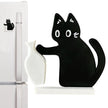 Black Cat Fridge Magnet Acrylic Refrigerator Sticker | Kitchen Decor Gift Canada & USA
