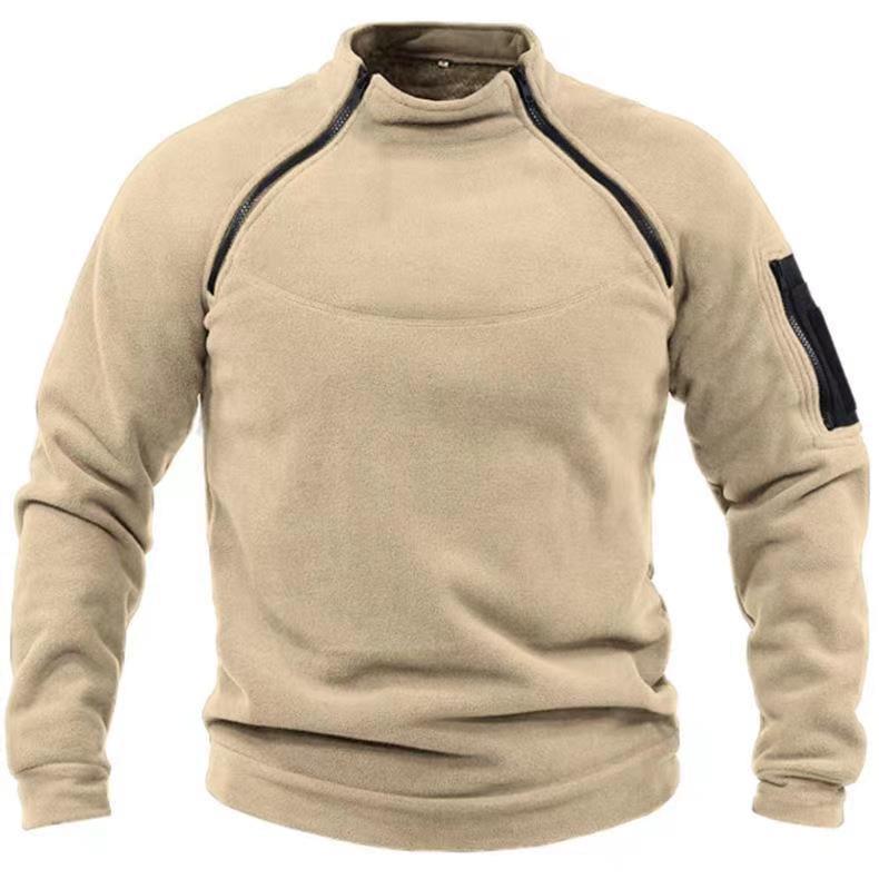Mens Shawl Collar Cardigan – Warm Fleece Pullover Winter Sweater