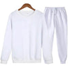 Autumn Winter  street fashion Plain Crew neck Sweatsuit for men