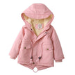 Children Cashmere Hoodie Windproof Winter jacket kids