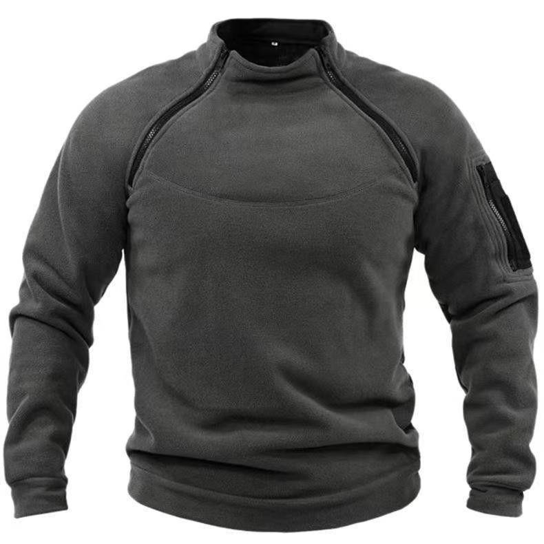 Mens Shawl Collar Cardigan – Warm Fleece Pullover Winter Sweater