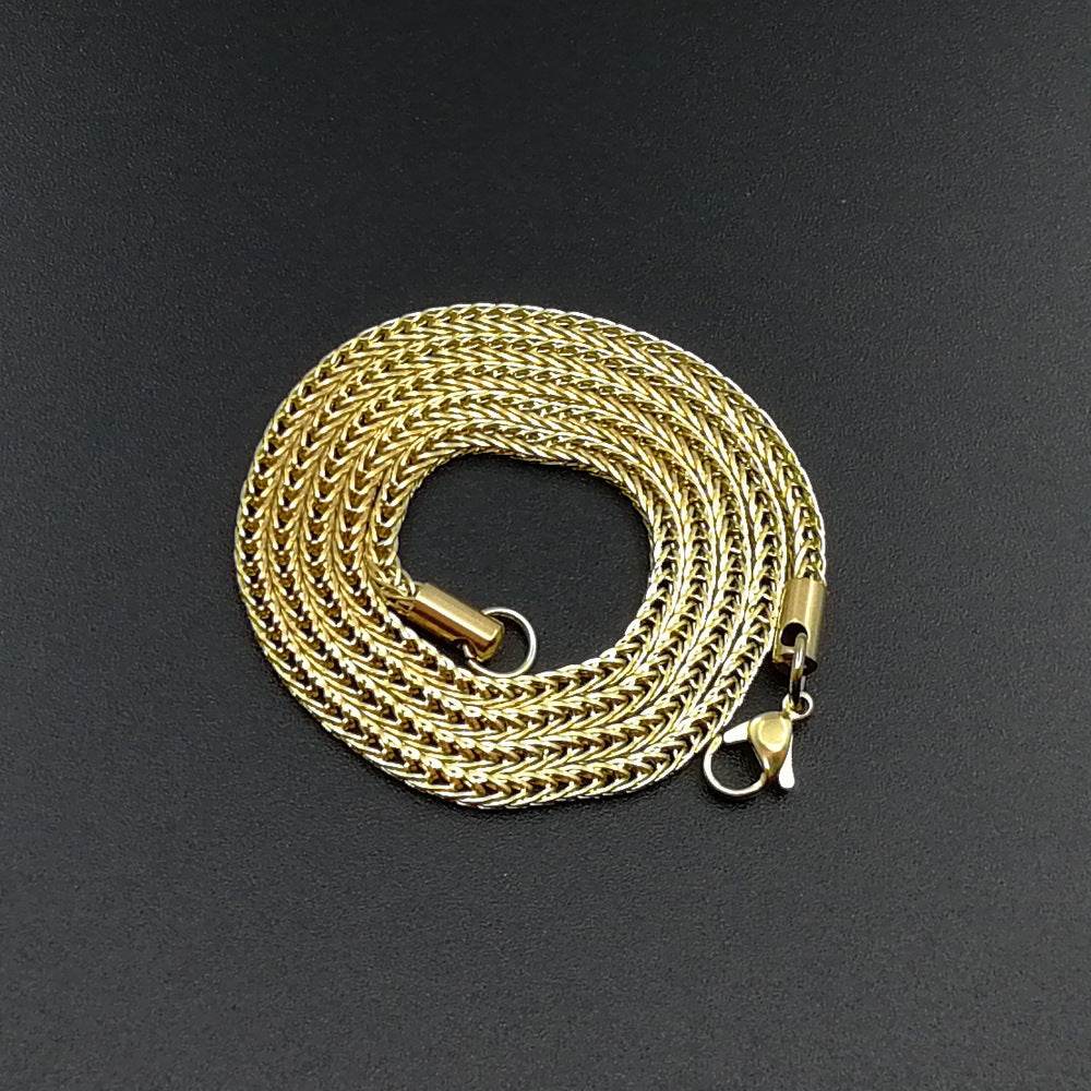 Vacuum Electroplating Stainless Steel Chain Necklace For Men And Women