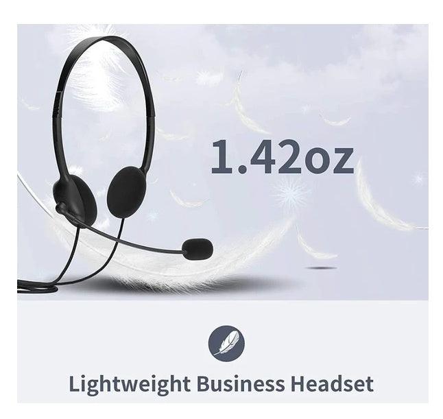 USB Headset with Noise Cancelling Microphone for PC Computer Calls & Chat