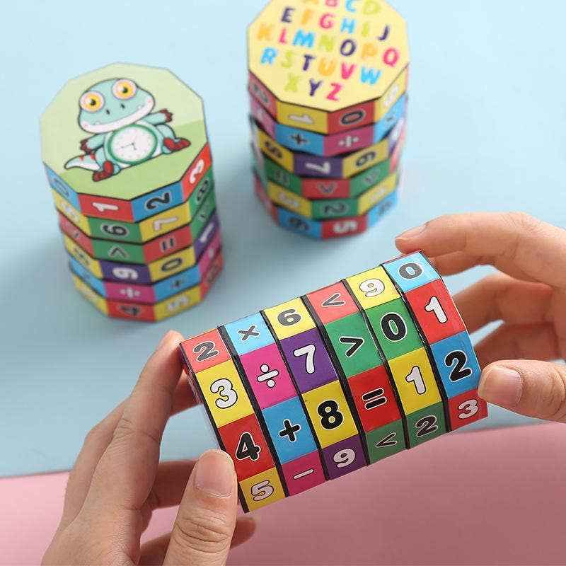 Educational toys for early teaching arithmetic: One digital cube