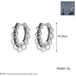 European And American Design Zircon Copper Ear Buckle Simple And Advanced Earring