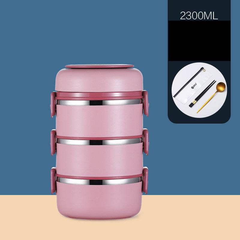 304 Stainless Steel Multi-layer Thermal insulated lunch container