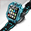 A63 Kids 4G Smart Watch – GPS, Waterproof, Camera, Green & Purple