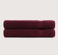Pure Cotton Bath Towel Set – Burgundy & Turquoise | 500gsm Wholesale Towels