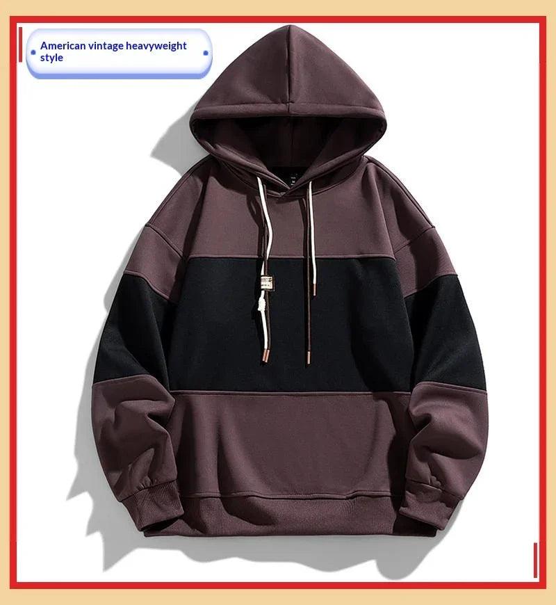 Hoodies for Men – American Retro Thin Loose Hooded Sweatshirt