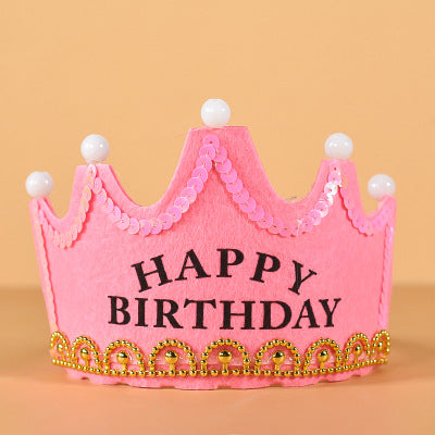 Kids Birthday Party Headdress – Creative Children's Birthday Crown Hat Decoration