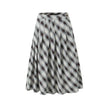 American Retro Low Waist Navel Plaid Pleated Long Skirt Women
