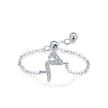 S925 Sterling Silver Niche Style Arabic Letters Pull-out Chain All-match Stackable