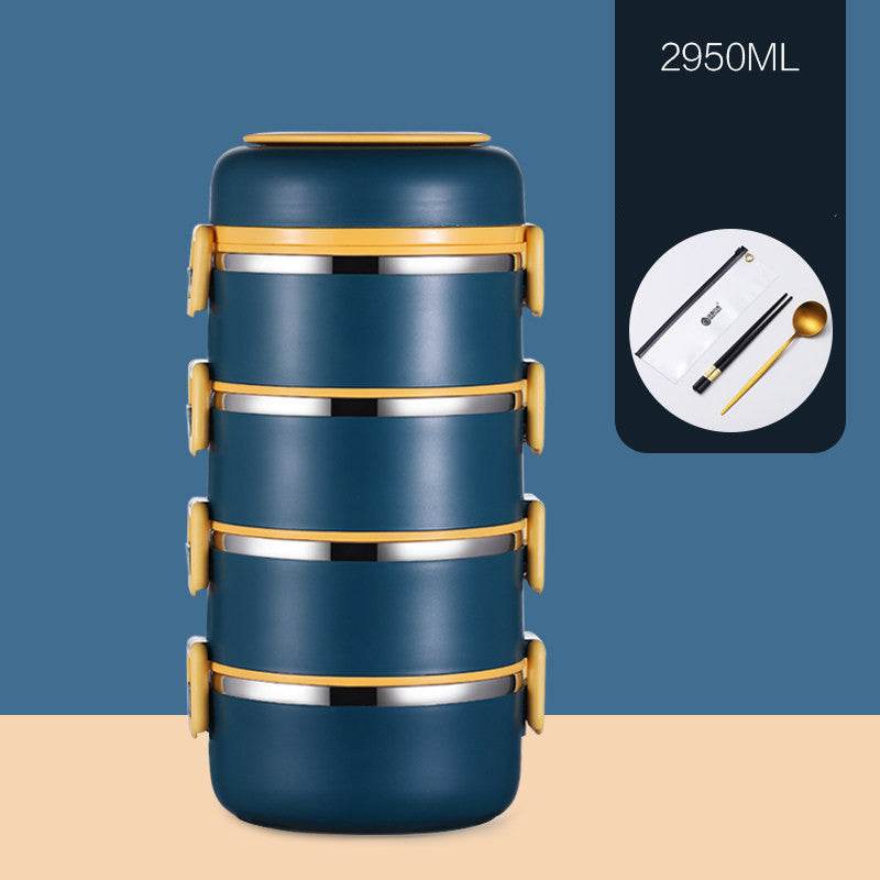 304 Stainless Steel Multi-layer Thermal insulated lunch container