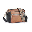 Daily Matching PU Leather Business Commute Zipper Crossbody Bags for women