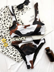 Cow Print Bikini Set – Women's Two-Piece Beach Swimwear