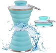 Collapsible Silicone Water Bottle – Foldable Leak-Proof BPA-Free Travel Bottle for Gym, Hiking & Outdoor | 500ml