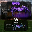 3ft Prism Spider, Illusion, 340 Purple Copper Wire Light, 4.5V 3.6W Halloween Standing Decoration US Specification