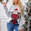 Loose Casual Parent-child Gray Pullover Christmas Sweater