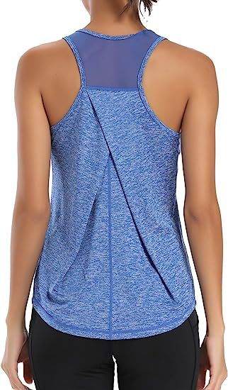 Mesh Yoga Sports Running Vest Sleeveless Workout Tank top women