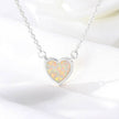 Romantic Heart Necklace Copper Zircon Pendant Necklace for women